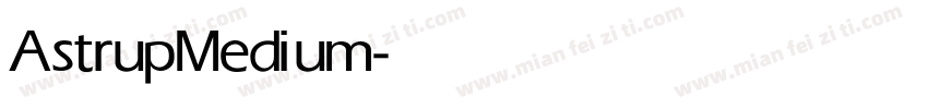 Astrup Medium字体转换